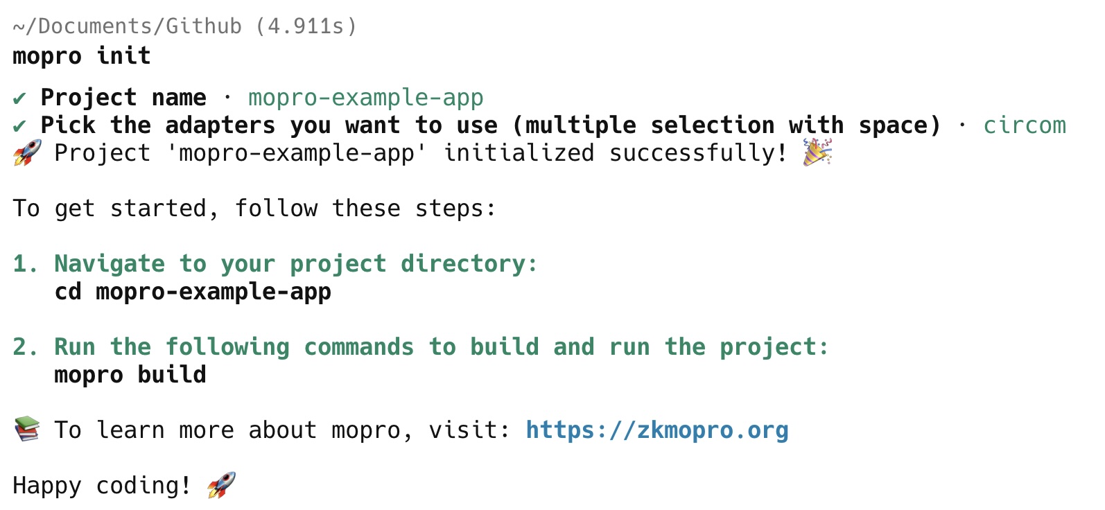 mopro init